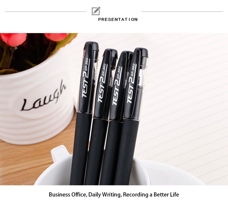 Scrub Bullet Office Carbon 0.5mm Gel Pen Signature Pen Student Office Culture and Education Wholesale