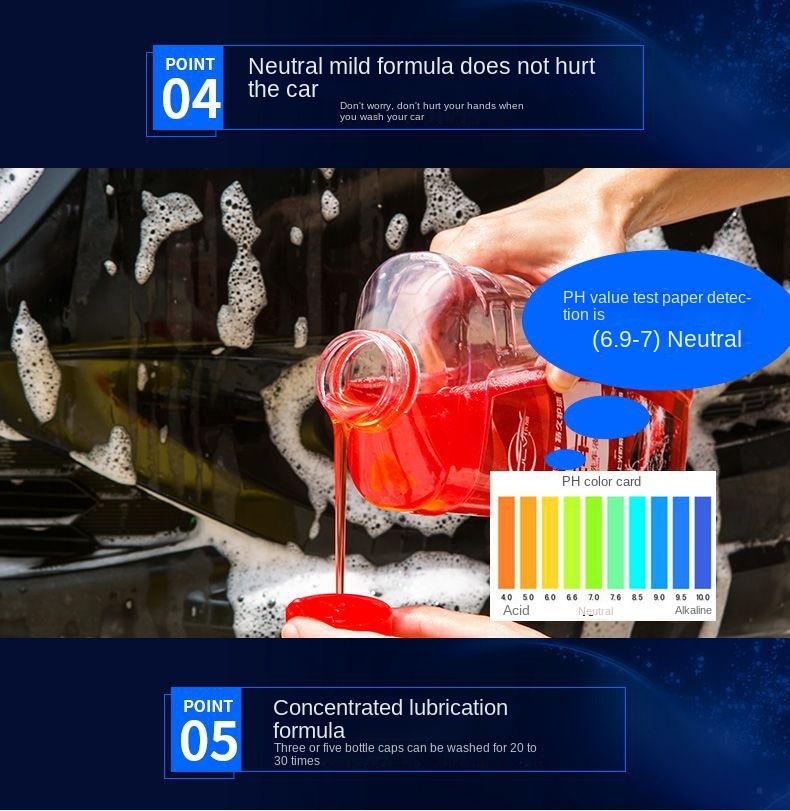 Car wash liquid water wax foam white car cleaning agent decontamination glazing coating wax supplies cleaner