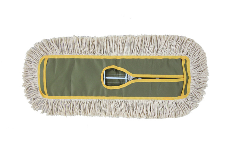 Thickened big dust push factory hotel large mop water-absorbing wide row dragging lazy people flat mop cotton thread 60 90cm