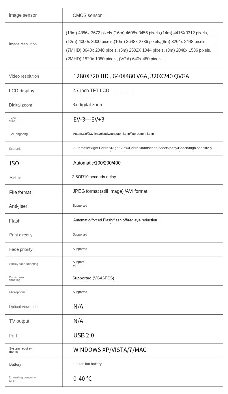48 million pixel ccd high-definition digital camera k09 retro student card camera selfie video camera
