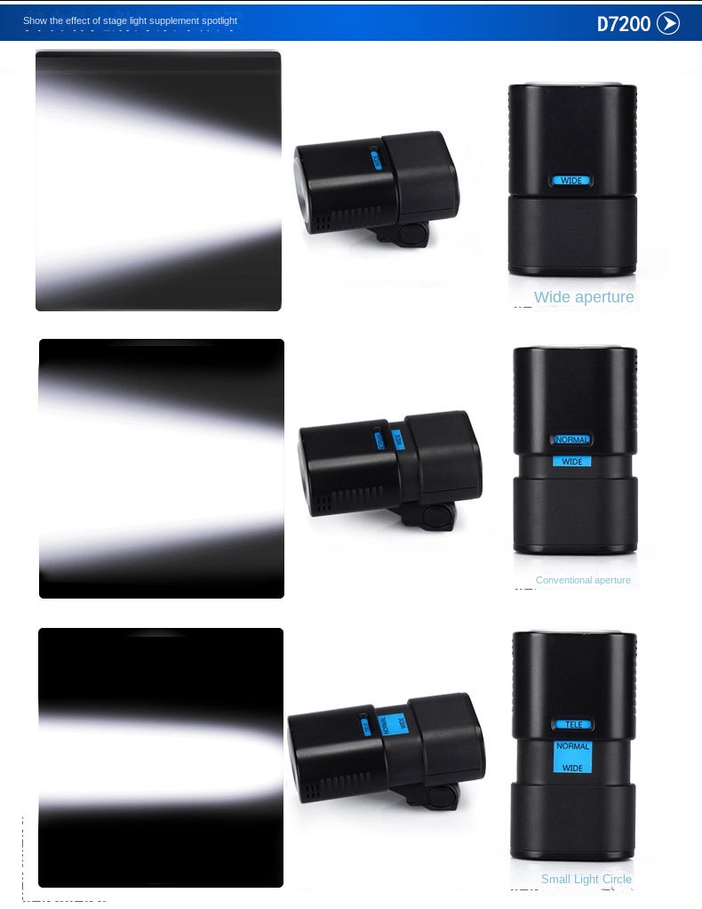 D7200 Auto Focus Full HD Digital Camera Video Camera 3 Lens Switchable External Flash