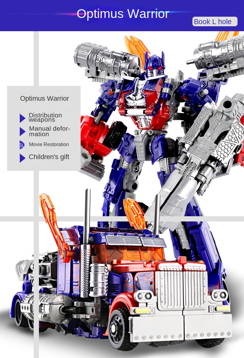 Deformation toy model car King Kong robot bumblebee dinosaur steel cable hand-made alloy genuine children’s boys