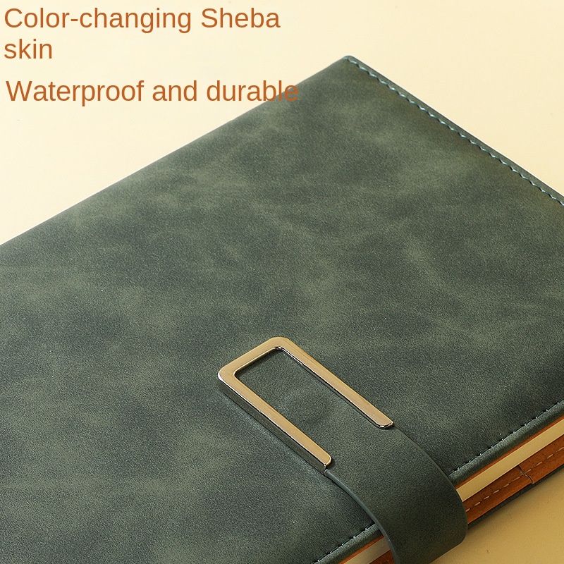 Book high-value business office A5 notebook custom logo hand book soft leather B5 wholesale notepad