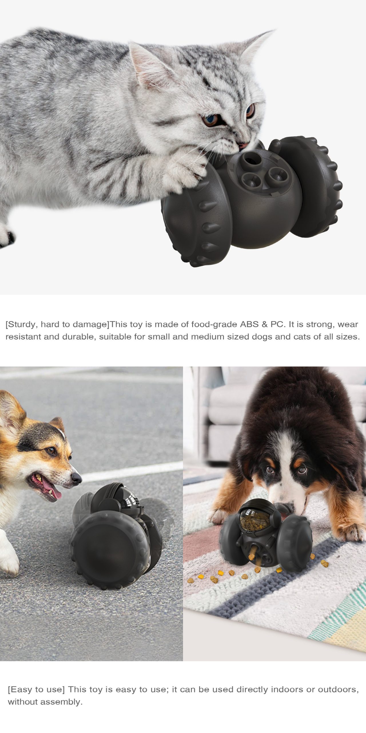 Pet Products Factory Home Wholesale Company New Explosion Model Amazon Slow Leakage Eater Dog Toy Cat Balance Scooter