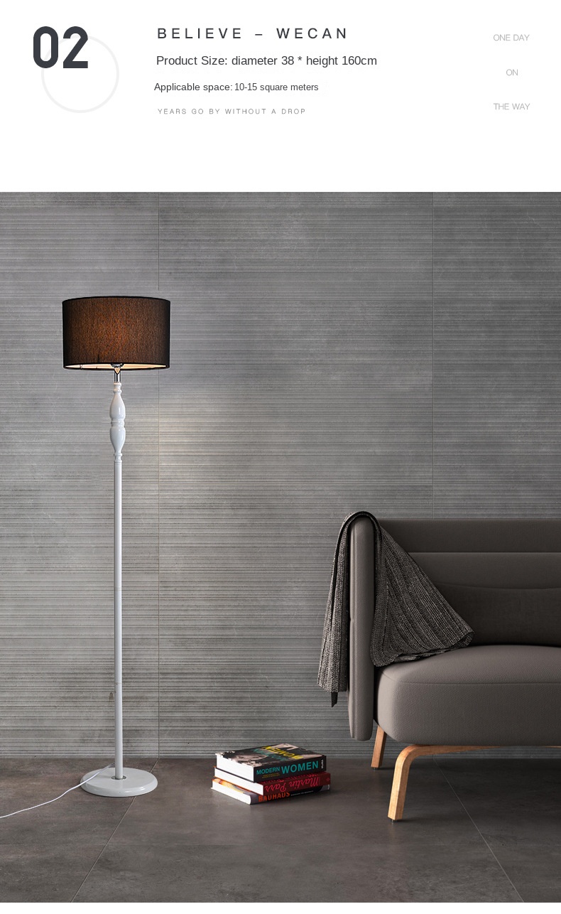 Amazon Living Room Floor Lamp Creative Personality Decoration Bedroom Lamp Nordic Style Simple Study LED Floor Lamp