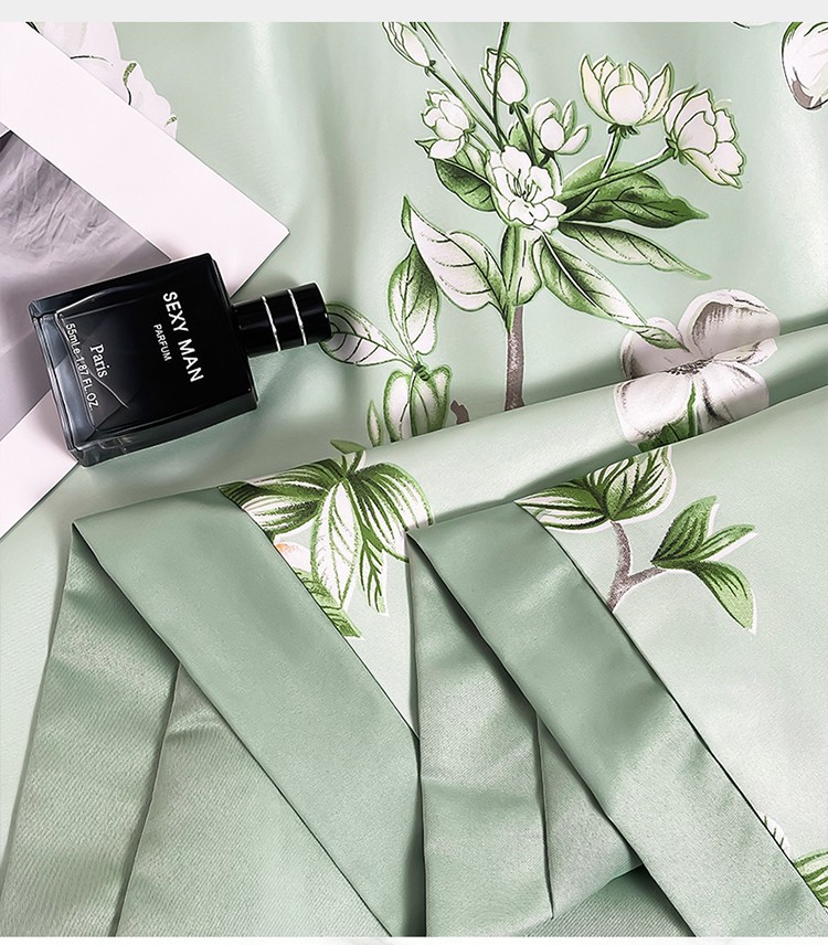 New Washed Tencel Summer Quilt Four-piece Set Light Luxury Comfortable