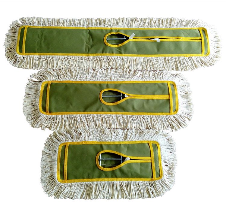 Thickened big dust push factory hotel large mop water-absorbing wide row dragging lazy people flat mop cotton thread 60 90cm