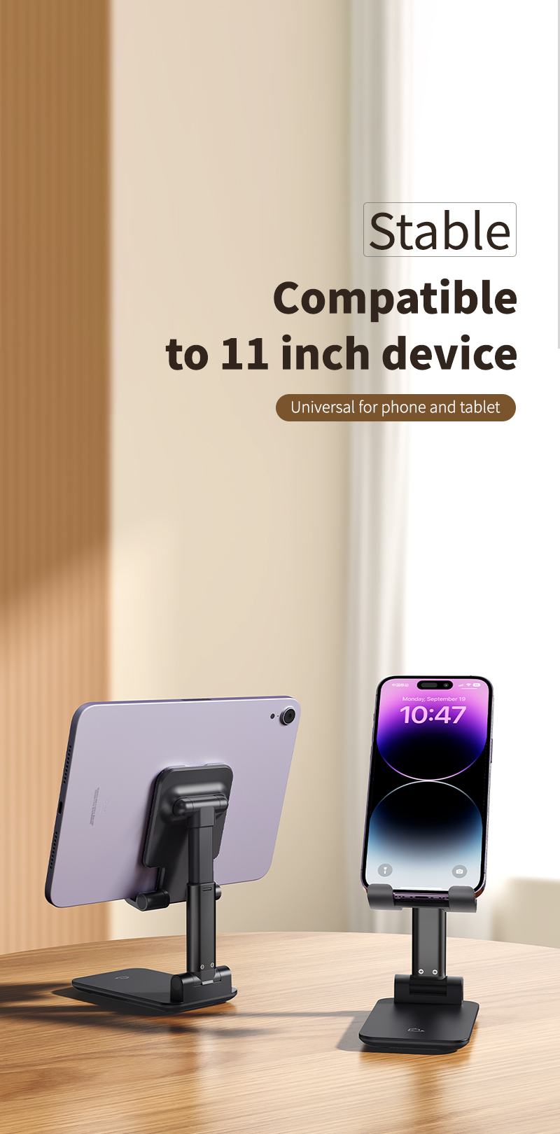 Adjustable Tablet Stand Aluminum Portable Aluminum Alloy Tablet Live Phone Stand Foldable Tablet Phone Tablet Stand