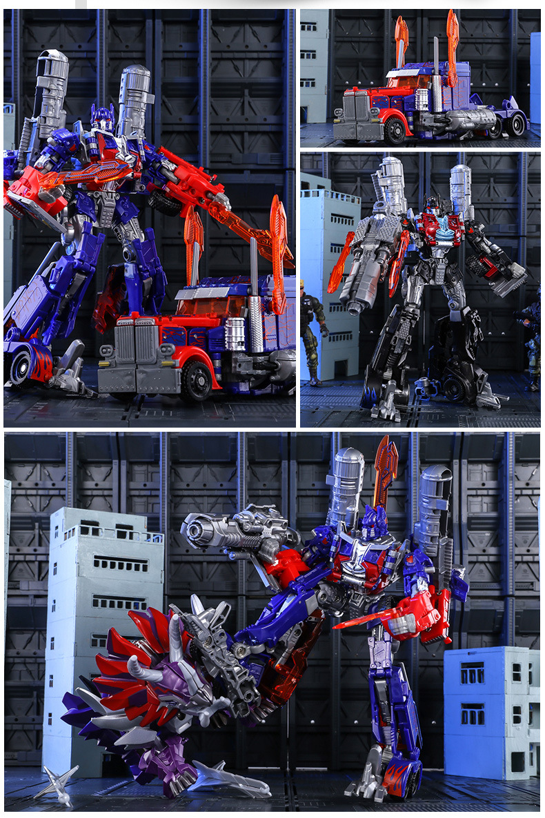 Deformation toy model car King Kong robot bumblebee dinosaur steel cable hand-made alloy genuine children’s boys