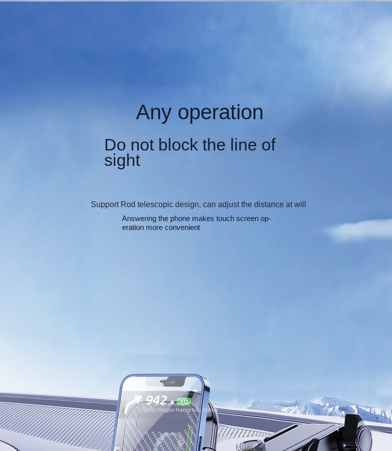 Car navigation frame car mobile phone holder suction cup air outlet multi-function mobile phone holder car car holder