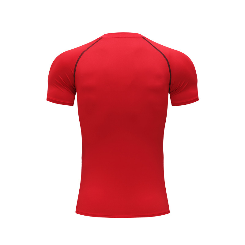 Basketball tights quick-drying fitness clothing short-sleeved running training clothing high elastic moisture-absorbing compression clothing T-shirt men