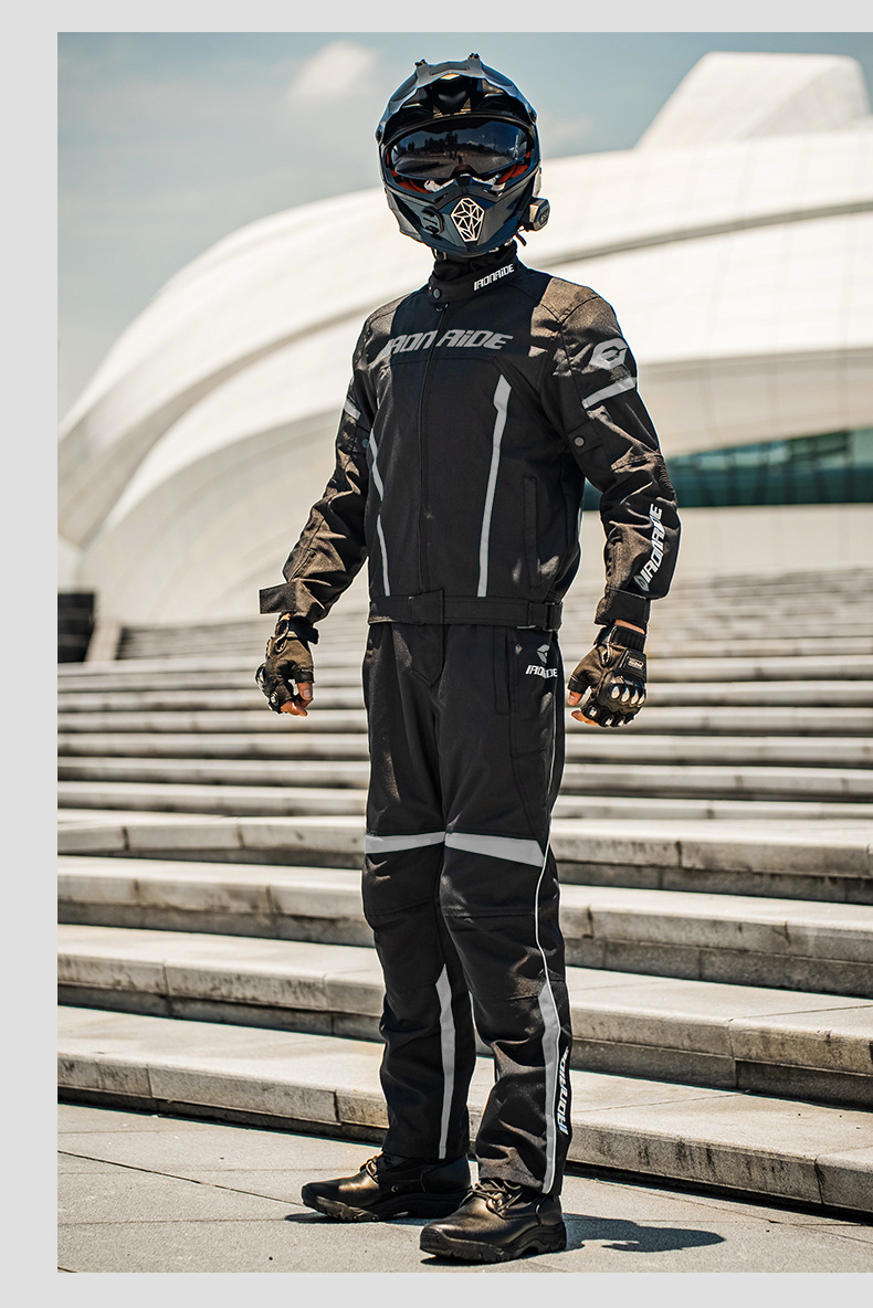 Motorcycle Riding Suit Warm Motorcycle Suit Men’s Four Seasons Racing Suit Summer Jacket Breathable Rainproof Motorcycle Pants
