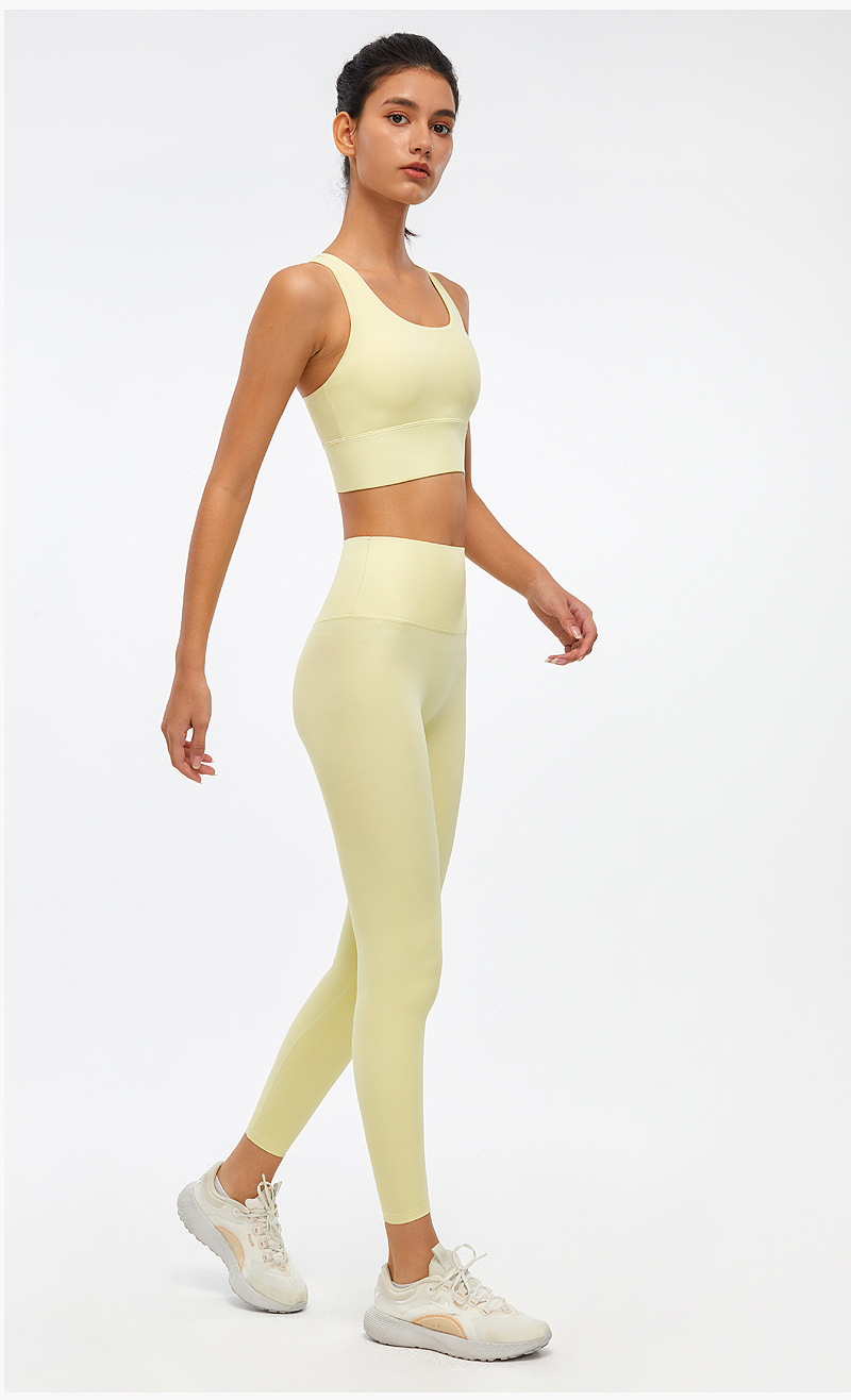 Yoga suit women gathered shape fitness sports underwear breathable bottoming yoga pants women’s high waist hip-lifting outer wear