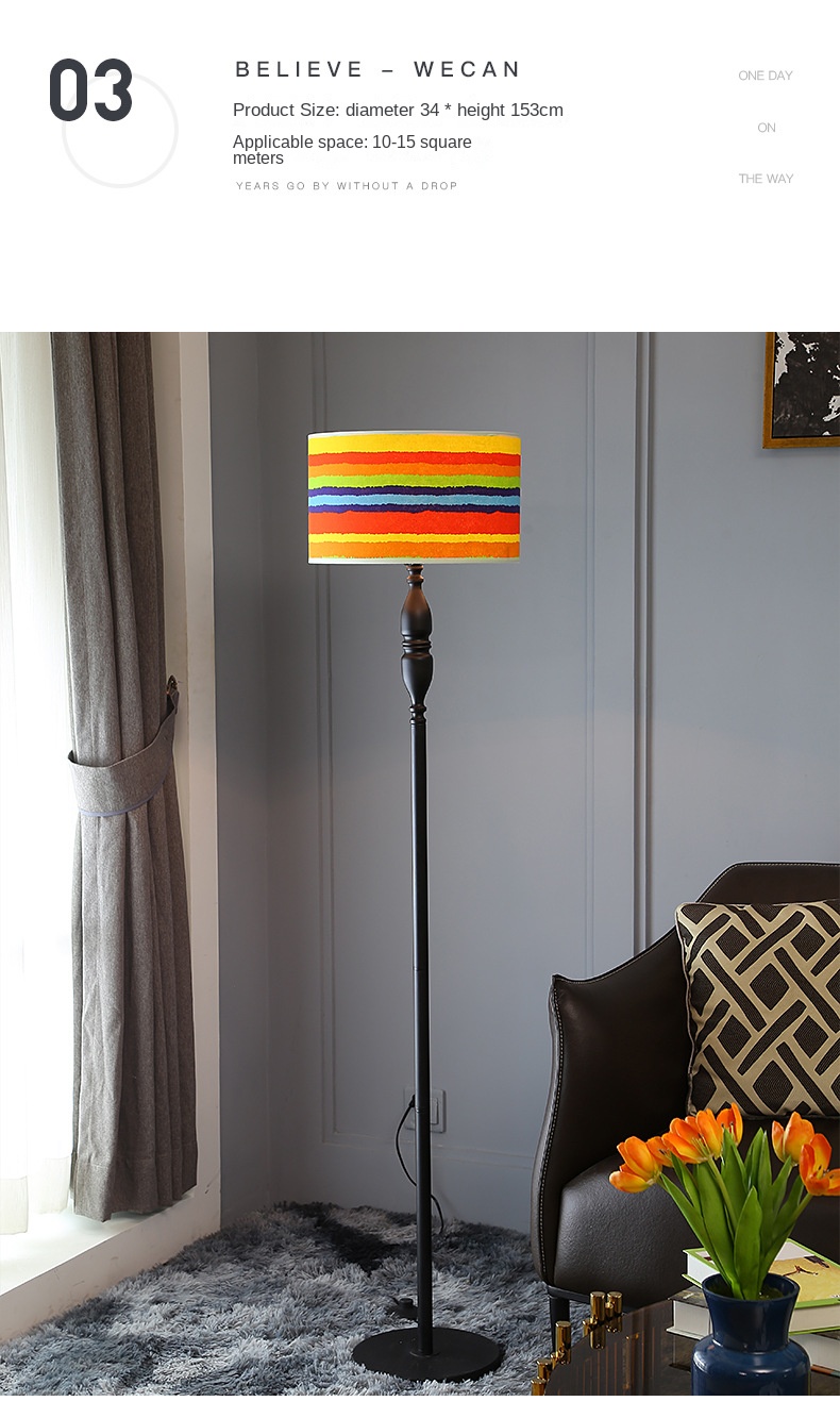 Amazon Living Room Floor Lamp Creative Personality Decoration Bedroom Lamp Nordic Style Simple Study LED Floor Lamp