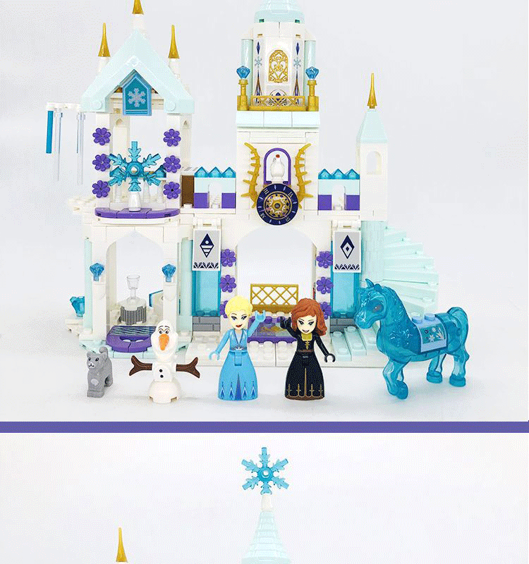 Compatible with Lego building blocks mermaid girl ice and snow series princess assembly 6 castles 8 educational toys 10 years old