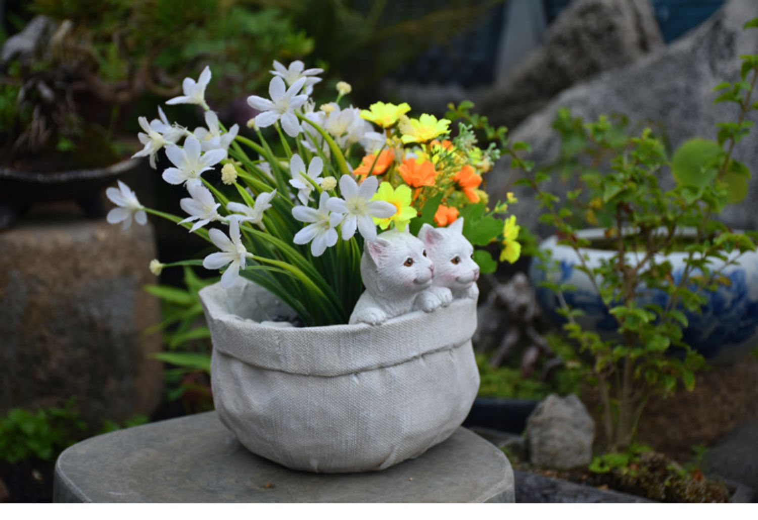 Top-floor balcony decoration flower pot turtle large landscaping lawn garden villa succulent American outdoor garden gardening