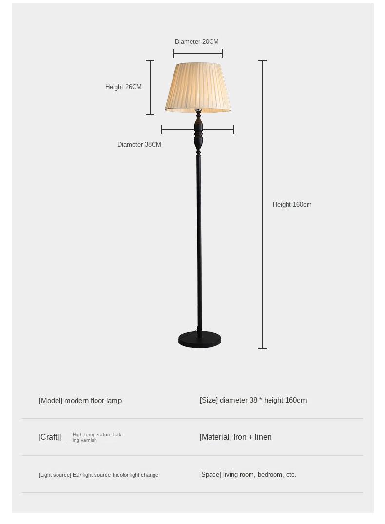 Amazon Living Room Floor Lamp Creative Personality Decoration Bedroom Lamp Nordic Style Simple Study LED Floor Lamp
