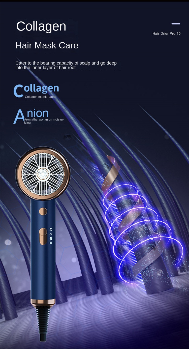 New hair dryer home hair salon high power hot and cold hair care hair dryer foreign trade gift hair dryer factory on behalf of