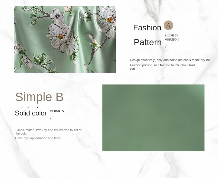 New Washed Tencel Summer Quilt Four-piece Set Light Luxury Comfortable