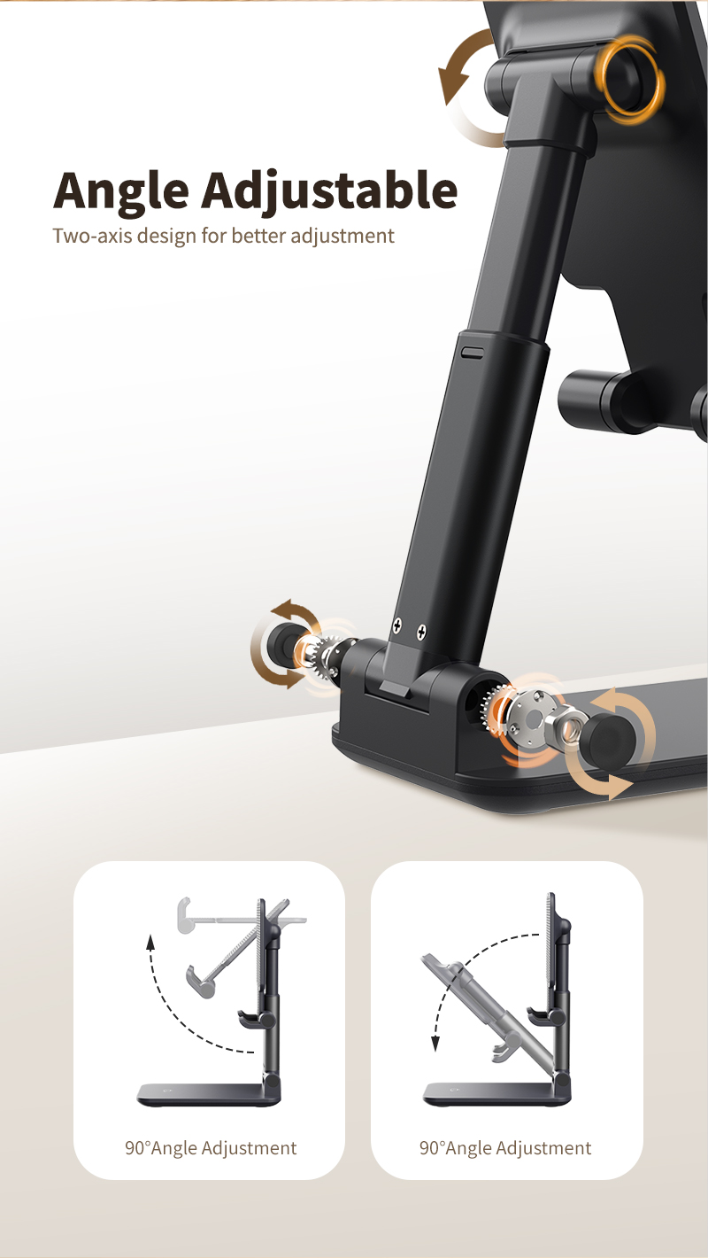 Adjustable Tablet Stand Aluminum Portable Aluminum Alloy Tablet Live Phone Stand Foldable Tablet Phone Tablet Stand