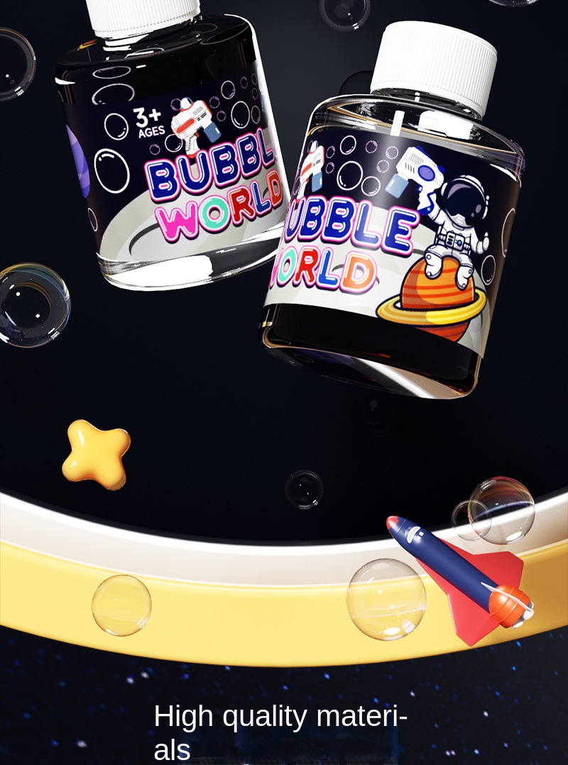 Bubble Gun Space Astronaut Toy Fully Automatic Gatling Electric Bubble Blowing Machine Internet Celebrity Children’s Toy