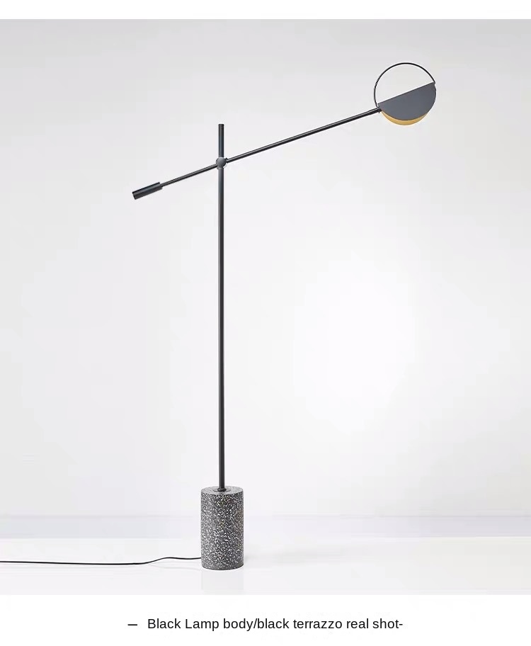 Modern minimalist living room floor lamp personalized terrazzo bedroom bedside study Nordic designer decorative led lamp