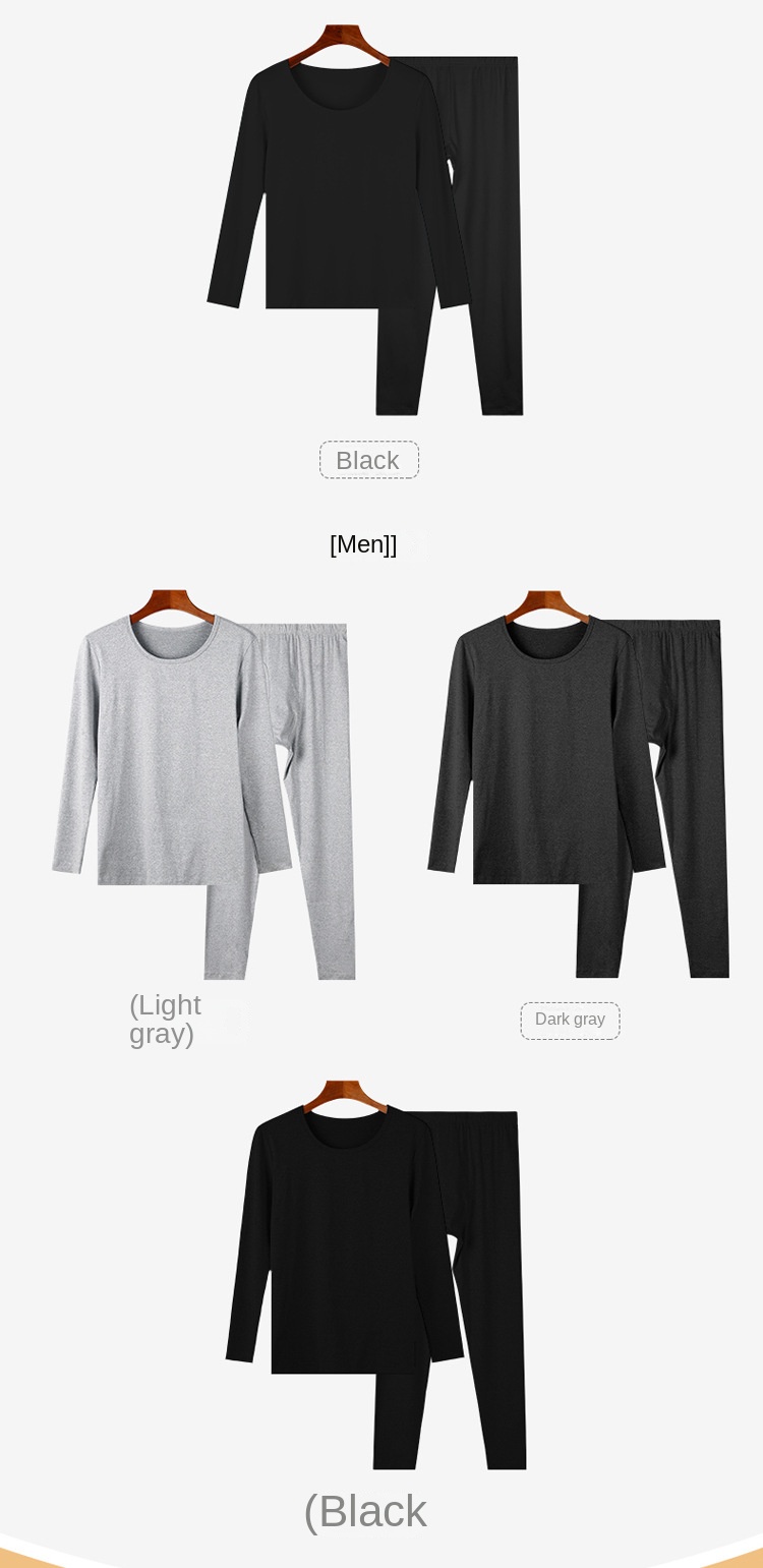 Autumn and winter de velvet men’s thin underwear warm suit women’s long-sleeved long-sleeved long-sleeved long-sleeved home clothes couple pajamas