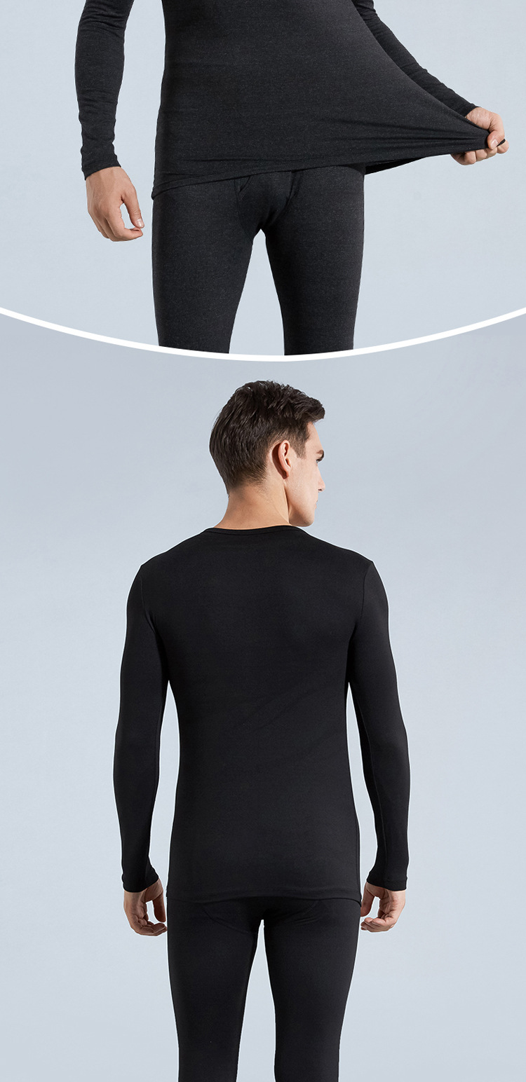 Autumn and winter de velvet men’s thin underwear warm suit women’s long-sleeved long-sleeved long-sleeved long-sleeved home clothes couple pajamas