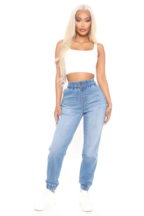 European French-style jeans temperament slim commuting washed trousers four seasons small feet tiktok new