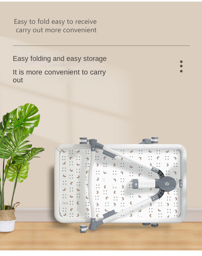 Crib newborn bed splicing big bed baby rocker bb children’s bed cradle bed multifunctional mobile foldable