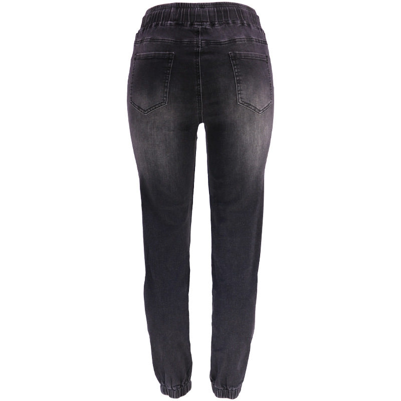European French-style jeans temperament slim commuting washed trousers four seasons small feet tiktok new