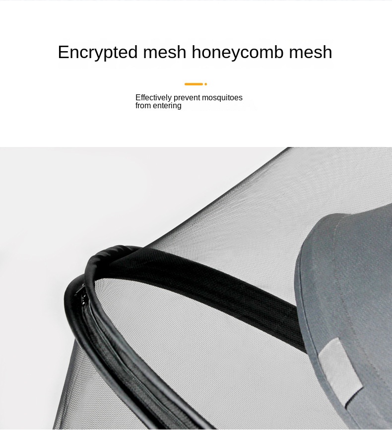 Baby Stroller Rocking Chair Mosquito Net Foldable Baby Rocker Encrypted Mosquito Net