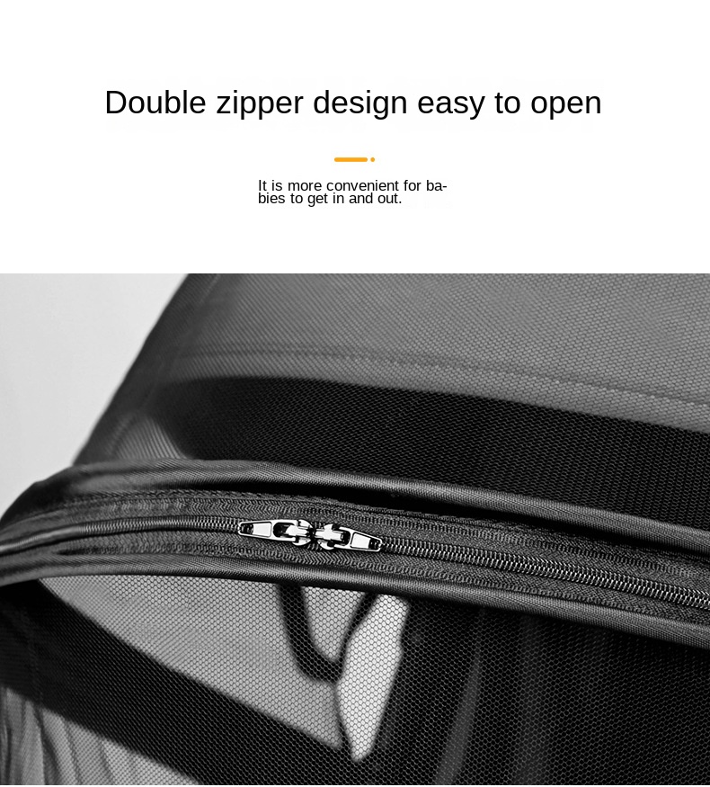 Baby Stroller Rocking Chair Mosquito Net Foldable Baby Rocker Encrypted Mosquito Net