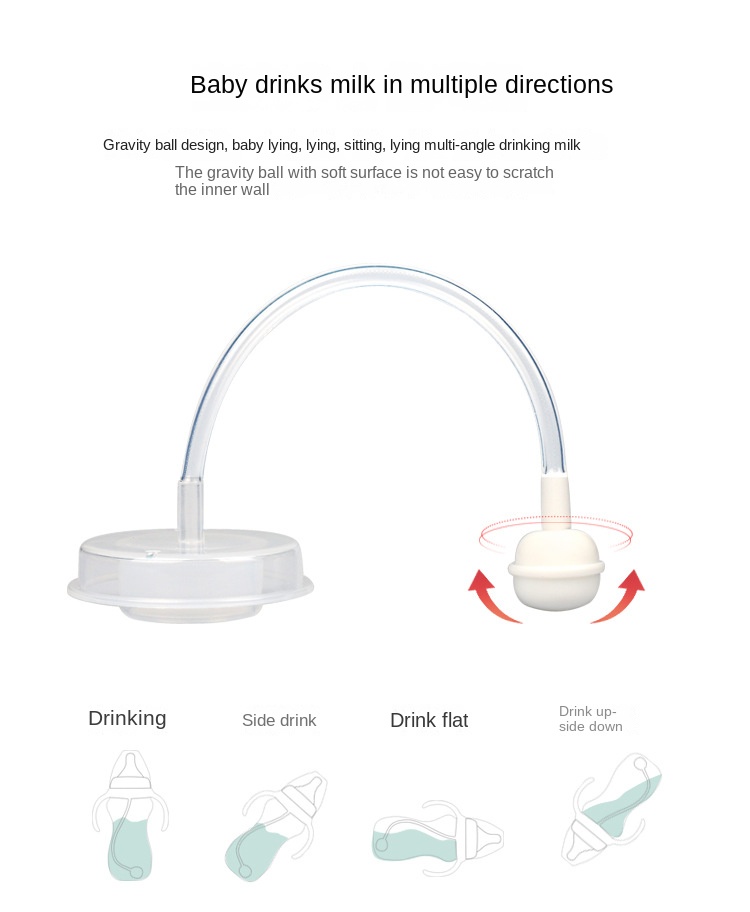 New Creative Baby Wide Mouth PP Feeding Bottle 180ml With Handled Nipple Bottle