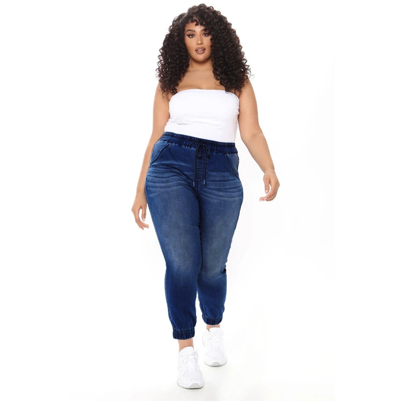 European French-style jeans temperament slim commuting washed trousers four seasons small feet tiktok new