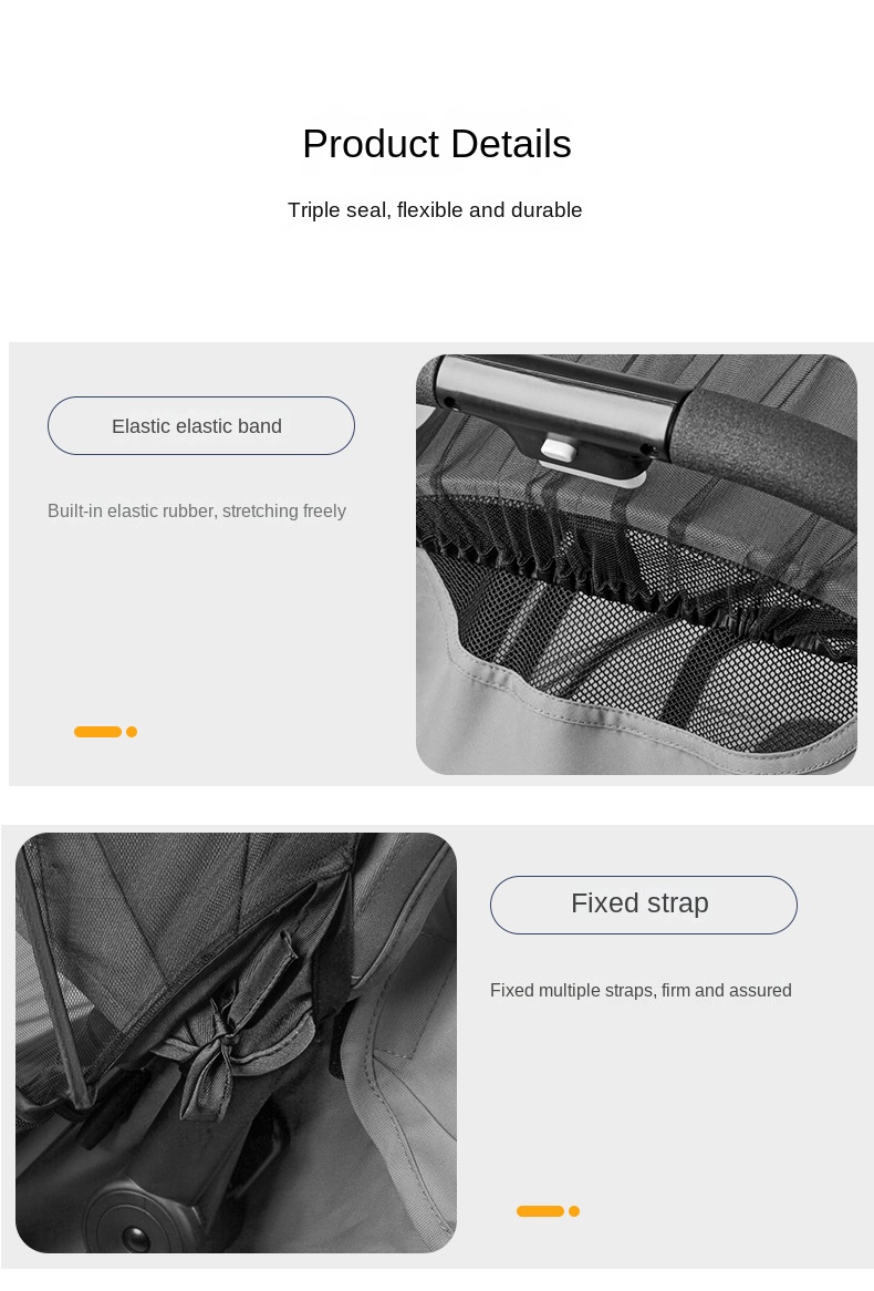 Baby Stroller Rocking Chair Mosquito Net Foldable Baby Rocker Encrypted Mosquito Net