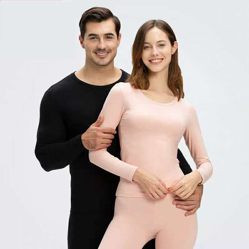 Autumn and winter de velvet men’s thin underwear warm suit women’s long-sleeved long-sleeved long-sleeved long-sleeved home clothes couple pajamas