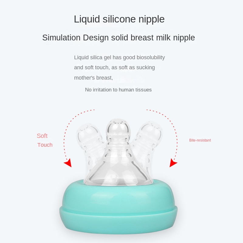 New Creative Baby Wide Mouth PP Feeding Bottle 180ml With Handled Nipple Bottle