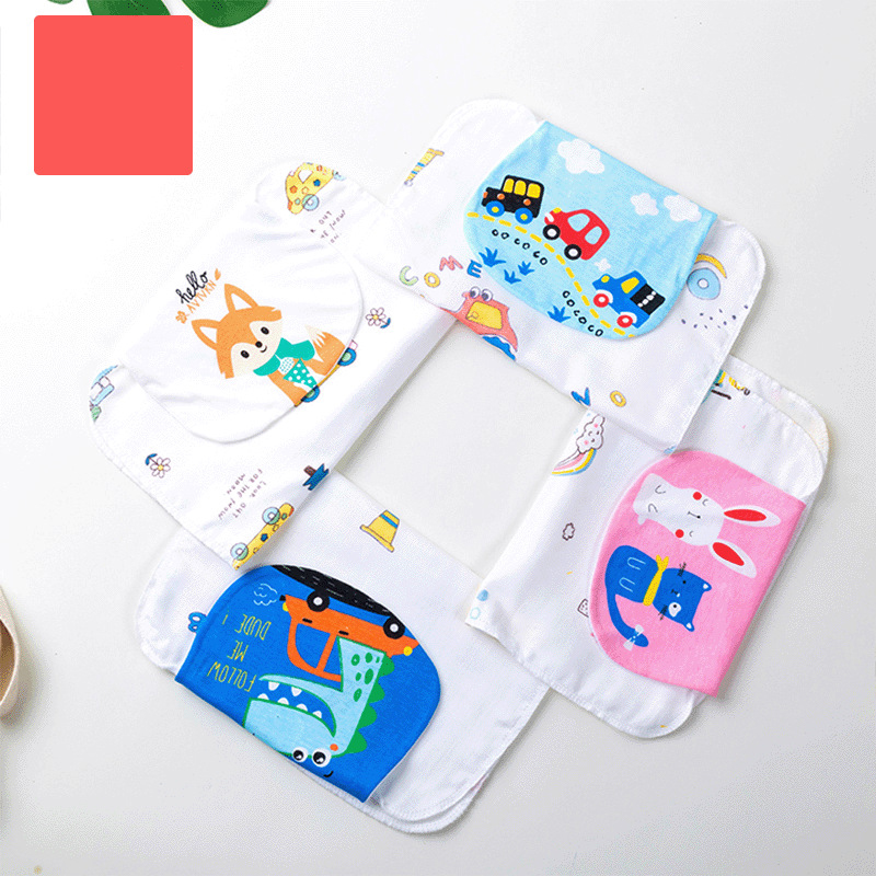 Children’s sweat towel four-layer children’s products gauze sweat-absorbing towel gauze pad back scarf baby sweat towel