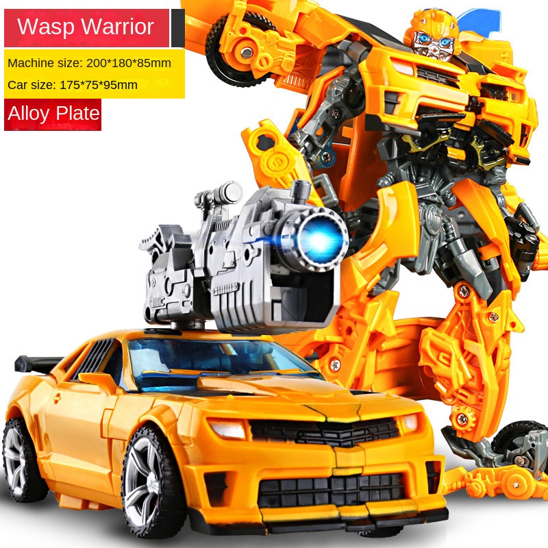 Deformation toy model car King Kong robot bumblebee dinosaur steel cable hand-made alloy genuine children’s boys