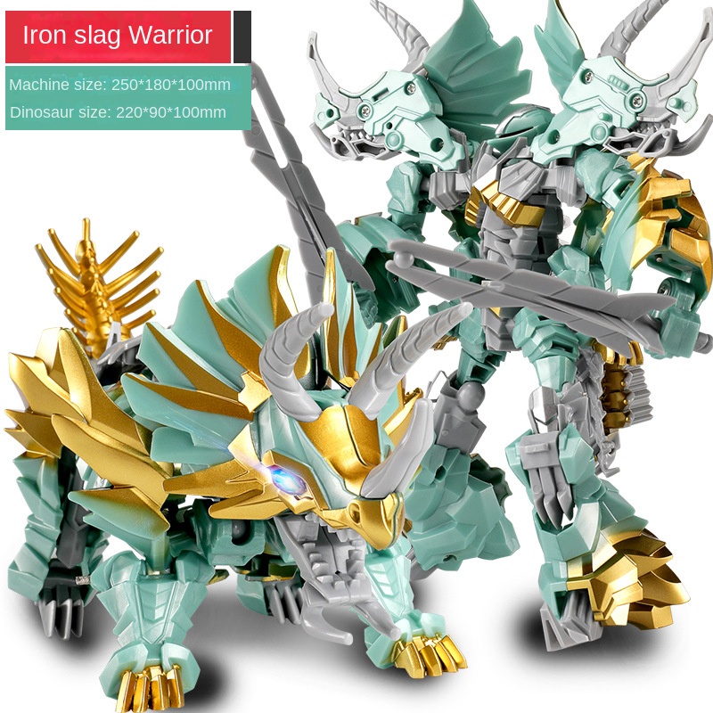 Deformation toy model car King Kong robot bumblebee dinosaur steel cable hand-made alloy genuine children’s boys