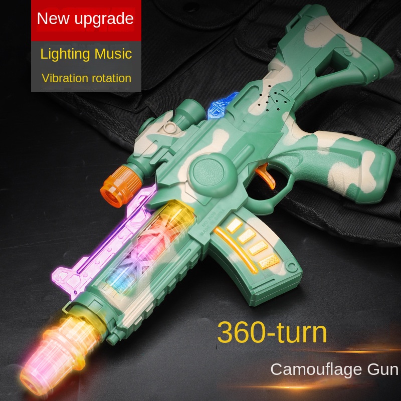 Street Stall Toy Supply Children Electric Toy Gun Music Sound and Light Pistol Luminous Night Market Wholesale Best Sellers