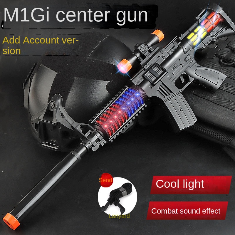 Street Stall Toy Supply Children Electric Toy Gun Music Sound and Light Pistol Luminous Night Market Wholesale Best Sellers
