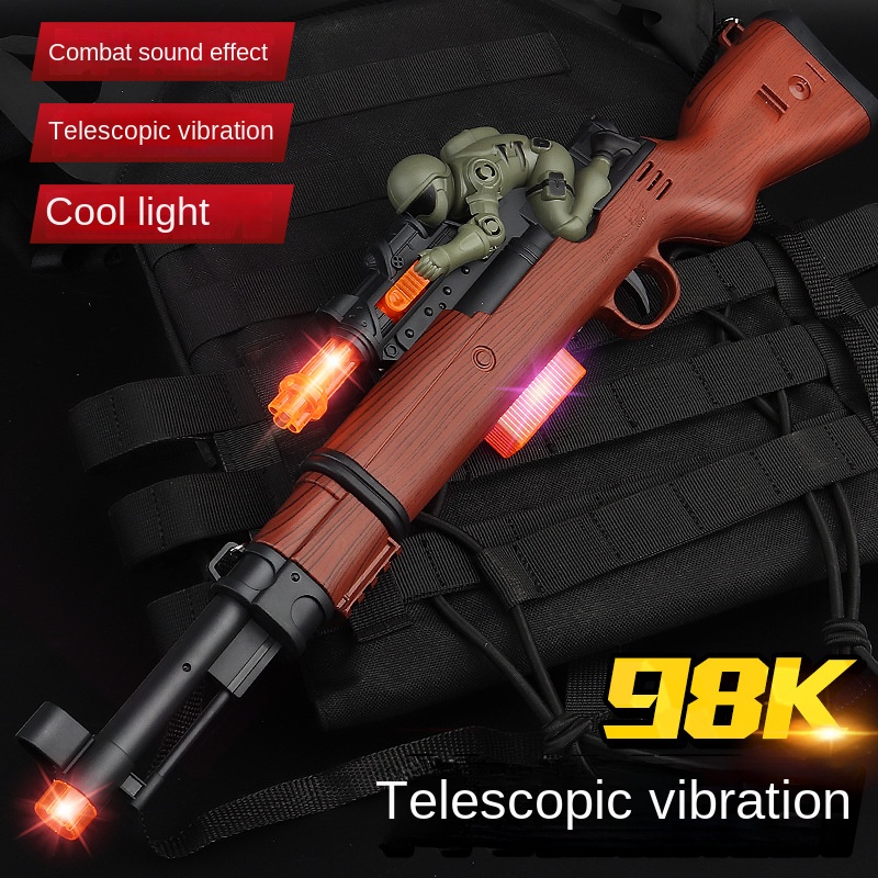 Street Stall Toy Supply Children Electric Toy Gun Music Sound and Light Pistol Luminous Night Market Wholesale Best Sellers