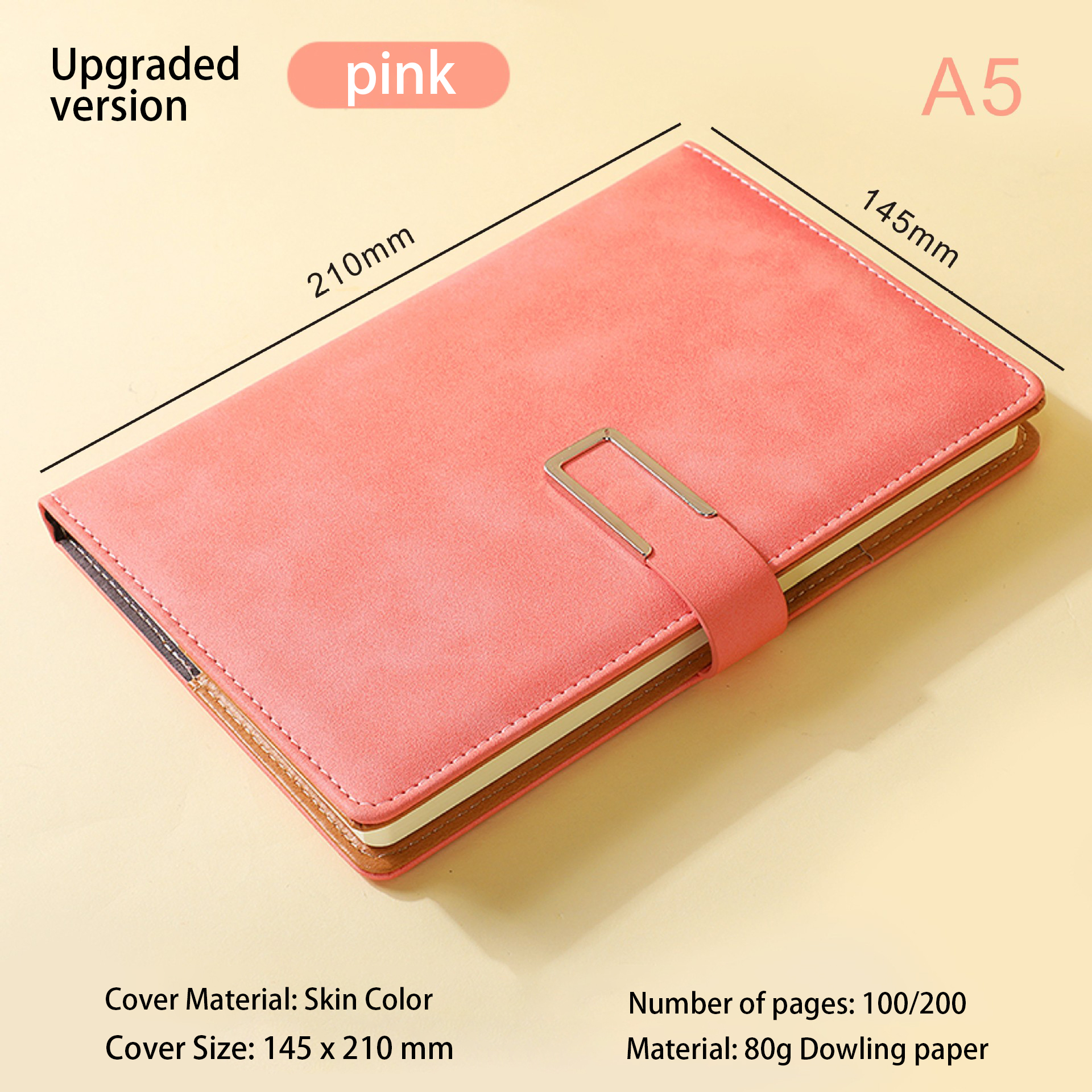 Book high-value business office A5 notebook custom logo hand book soft leather B5 wholesale notepad