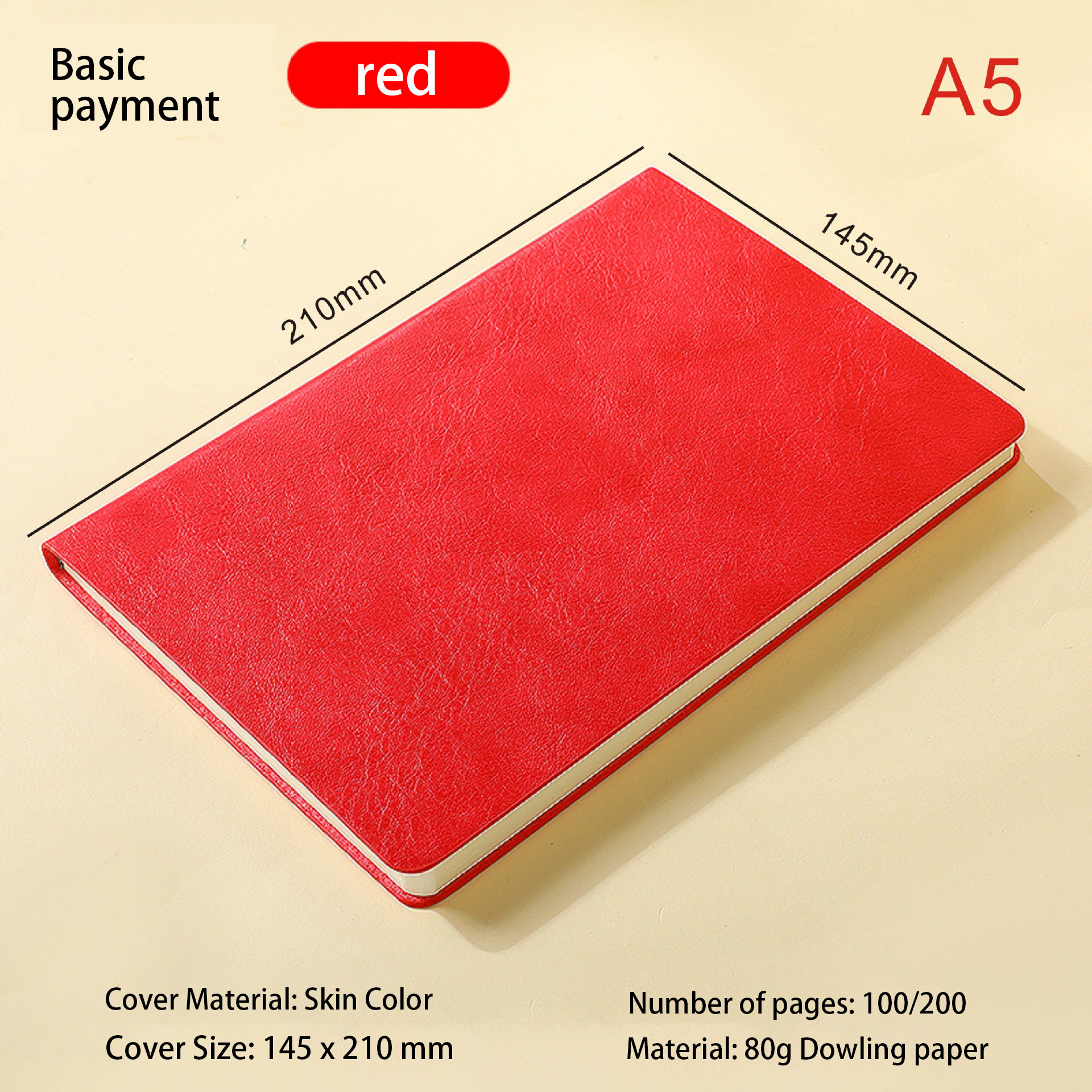 Book high-value business office A5 notebook custom logo hand book soft leather B5 wholesale notepad