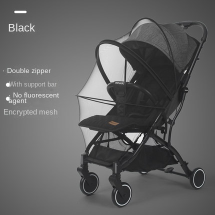 Baby Stroller Rocking Chair Mosquito Net Foldable Baby Rocker Encrypted Mosquito Net