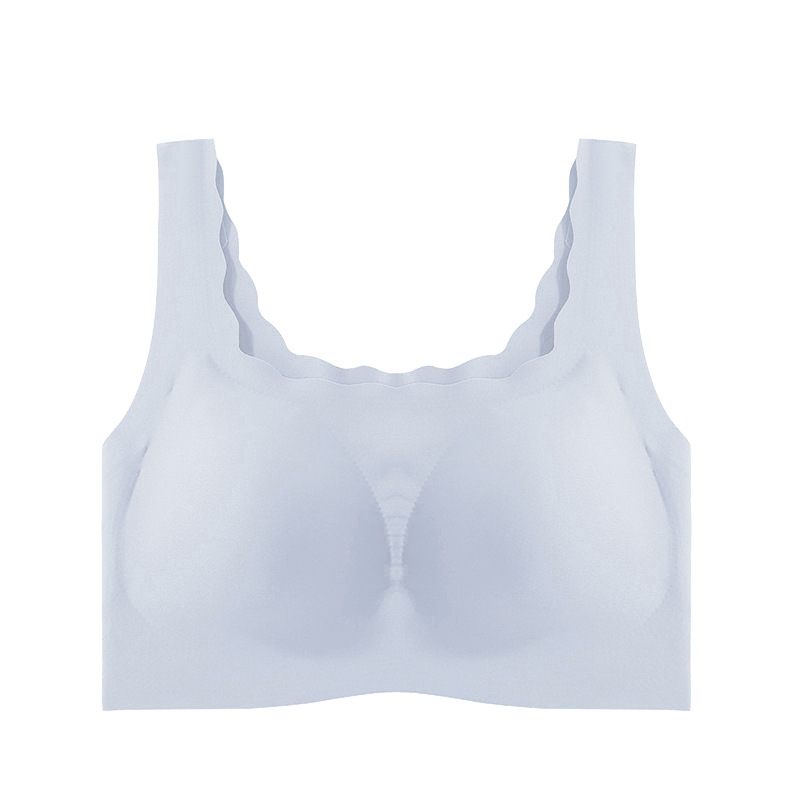 No size one piece small chest French seamless underwear ladies bra bra no steel ring bra