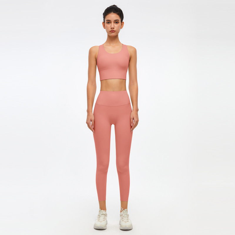 Yoga suit women gathered shape fitness sports underwear breathable bottoming yoga pants women’s high waist hip-lifting outer wear