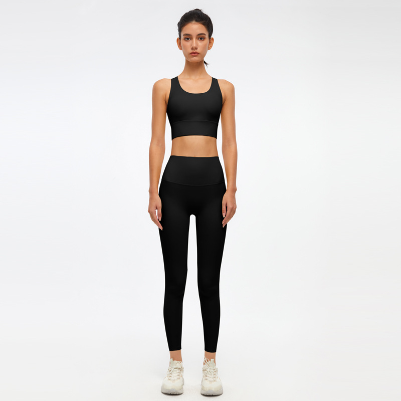 Yoga suit women gathered shape fitness sports underwear breathable bottoming yoga pants women’s high waist hip-lifting outer wear